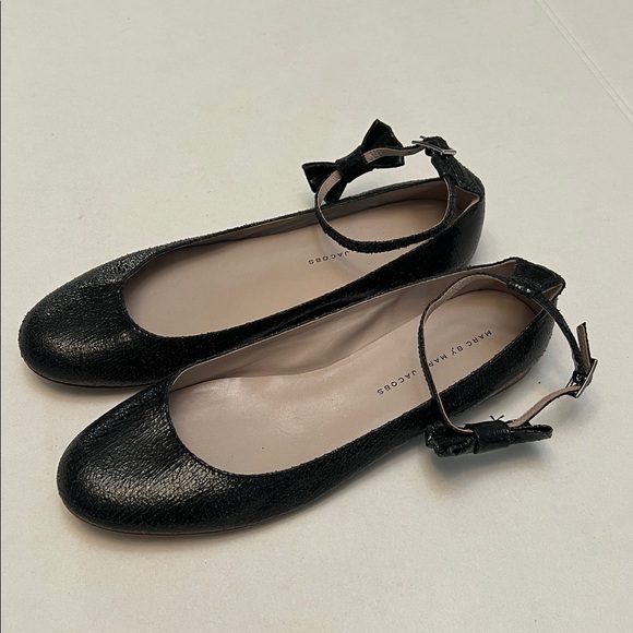 Marc By Marc Jacobs Shoes - MARC BY MARC JACOBS BALLERINAS WITH BOW BLACK PATENT LEATHER SIZE 40=10